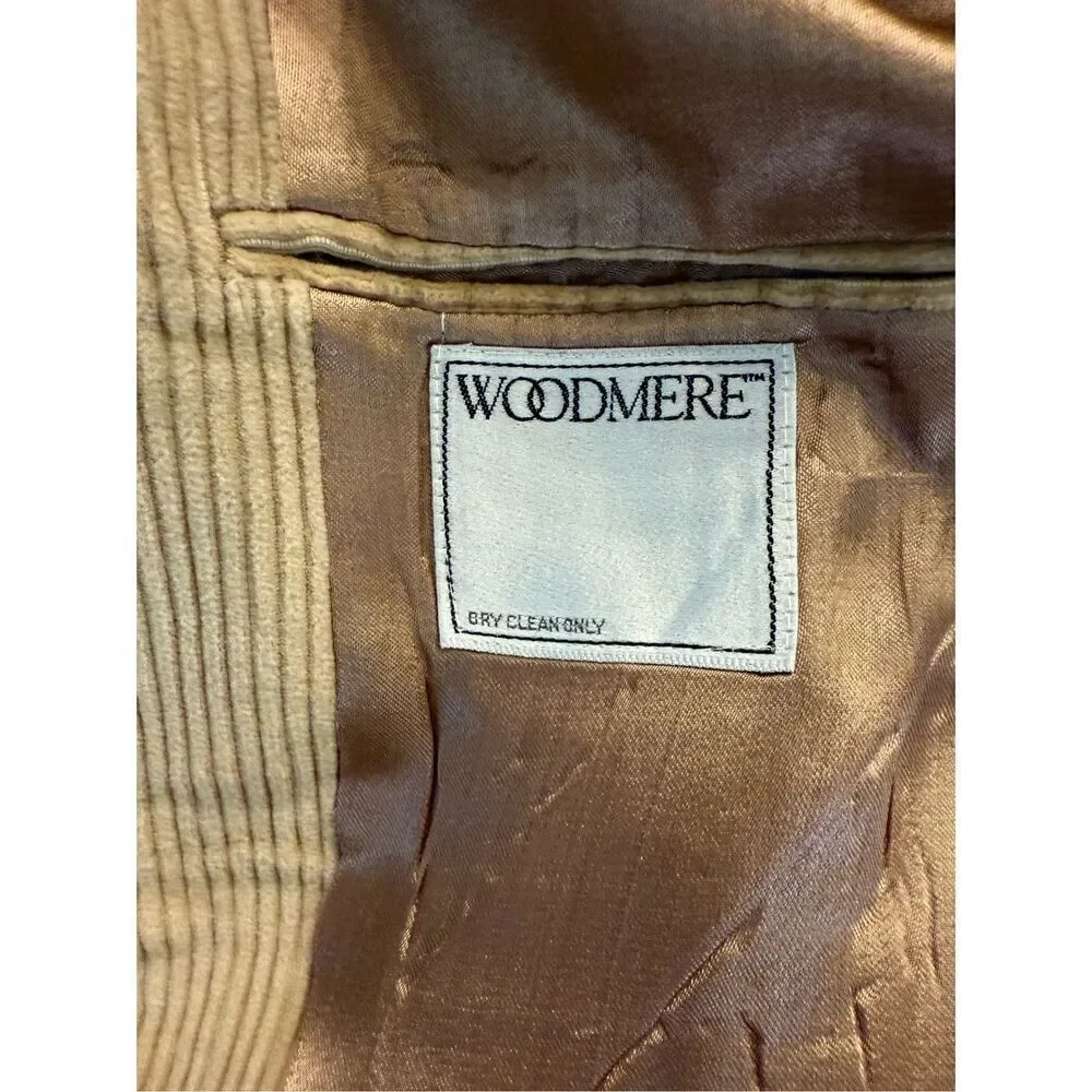 Woodmere Men’s Corduroy 2-Button Sport Coat Tan Sz. 42 Lined Substantial